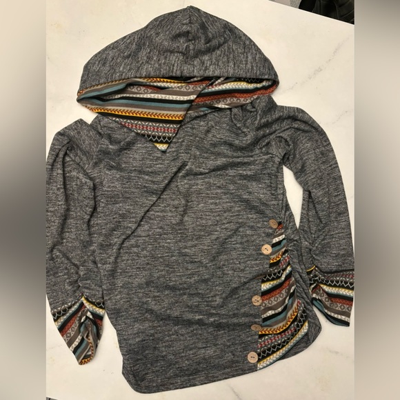XL Boho casual lightweight hoodie. - Picture 9 of 11